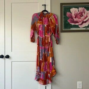 Anthropologie MAEVE mock neck maxi dress